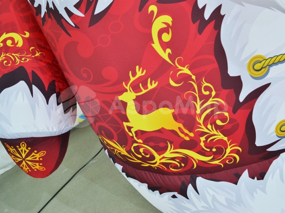 Надувной Дед Мороз Лайт 2.0 для улицы с подсветкой