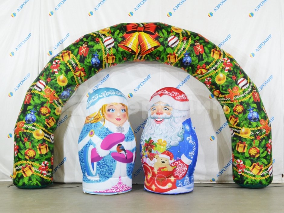 Надувная матрешка Снегурочка