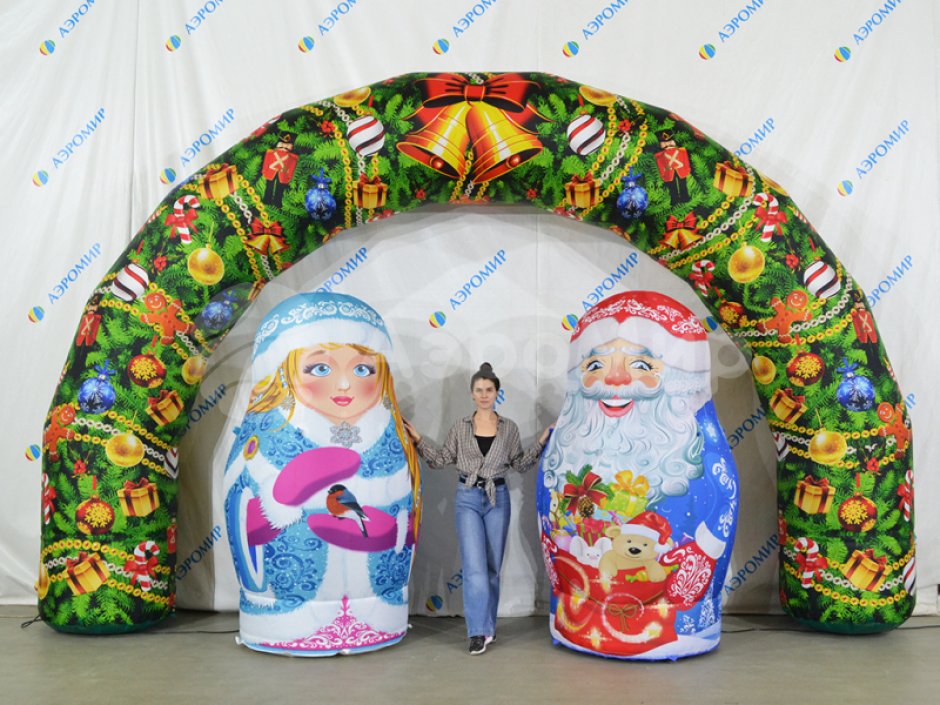 Надувная арка круглая — полноцветная печать