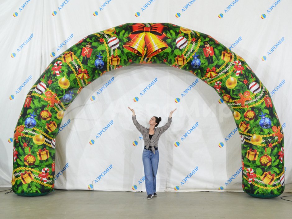 Надувная арка круглая — полноцветная печать