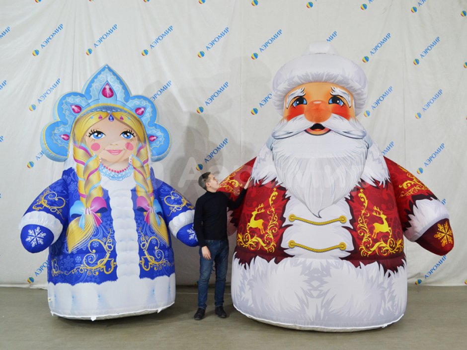 Комплект трио «Дед Мороз, Снегурочка, Снеговик» серии Лайт 2.0