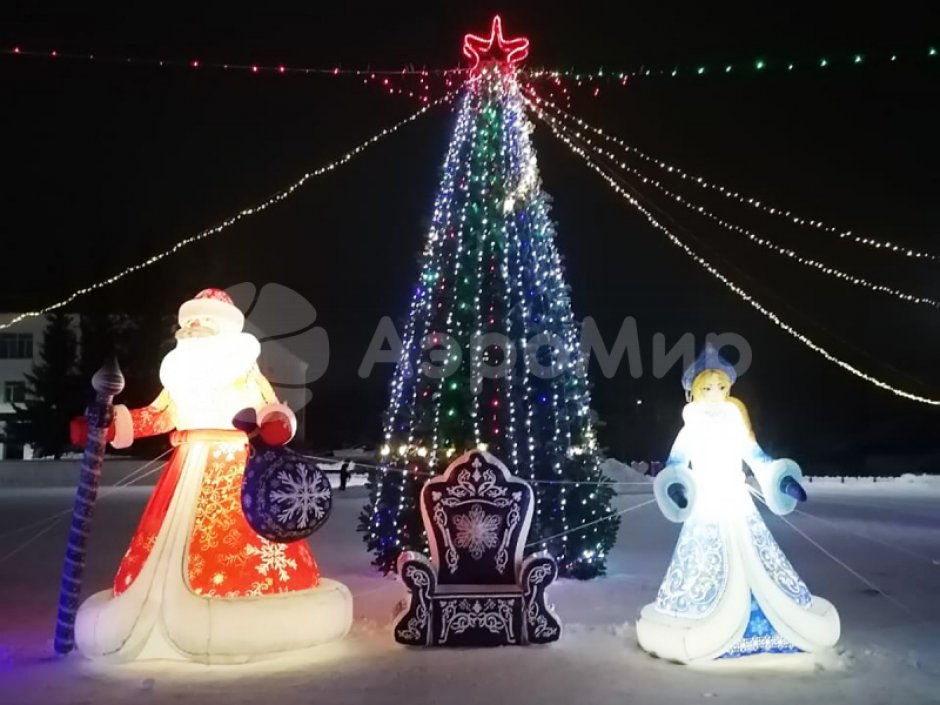 Сказочный трон Деда Мороза