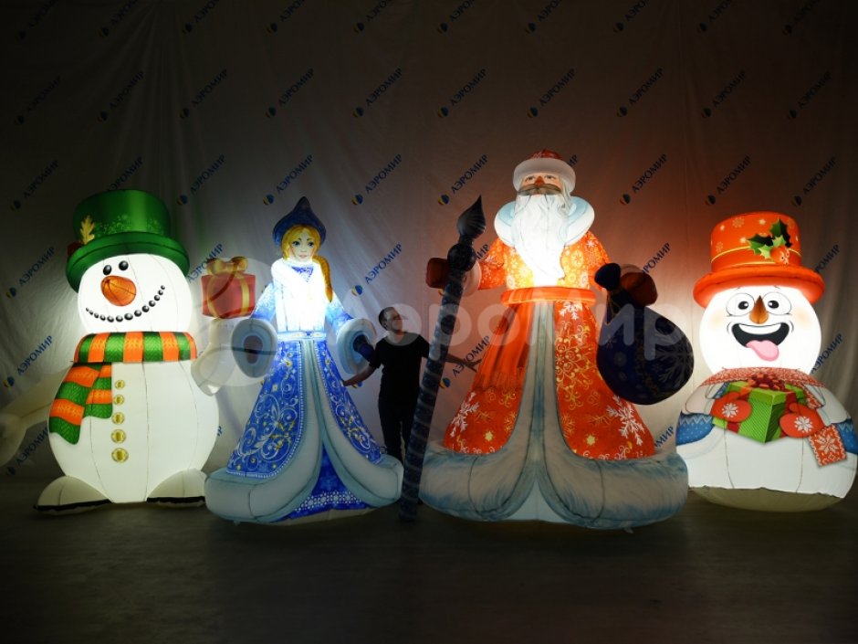 Надувная Снегурочка премиум 2.0