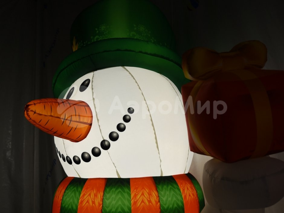 Надувной Снеговик Премиум 2.0 для оформления праздничной площадки