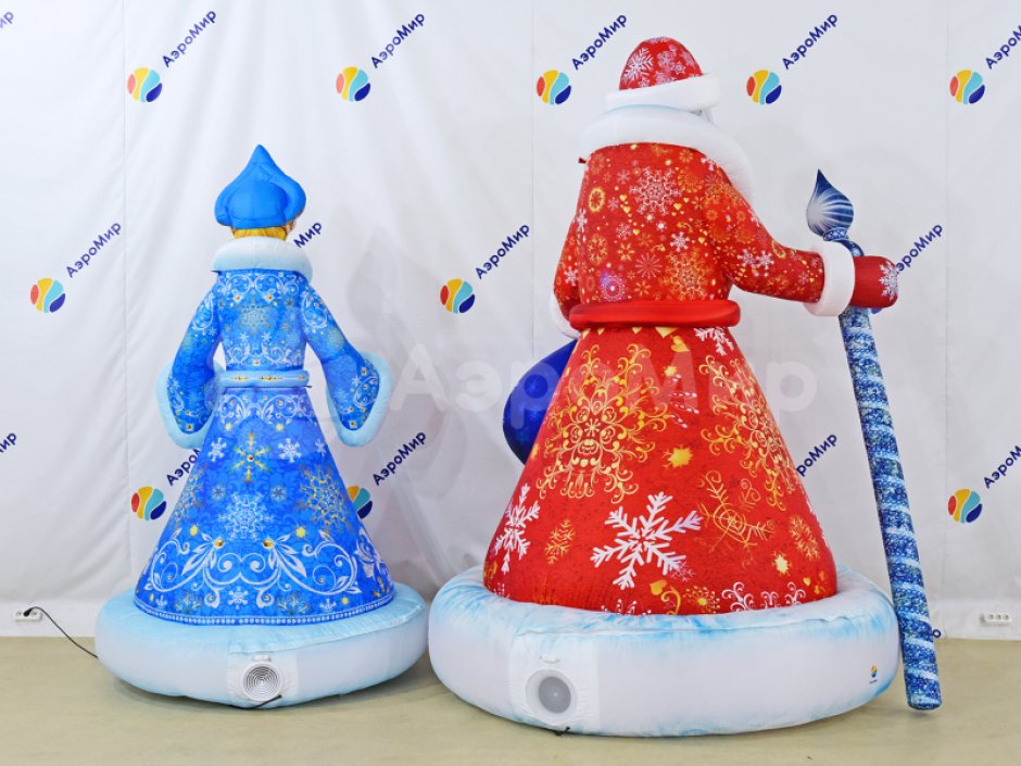 Надувная фигура Дед Мороз в исполнении премиум 2.0