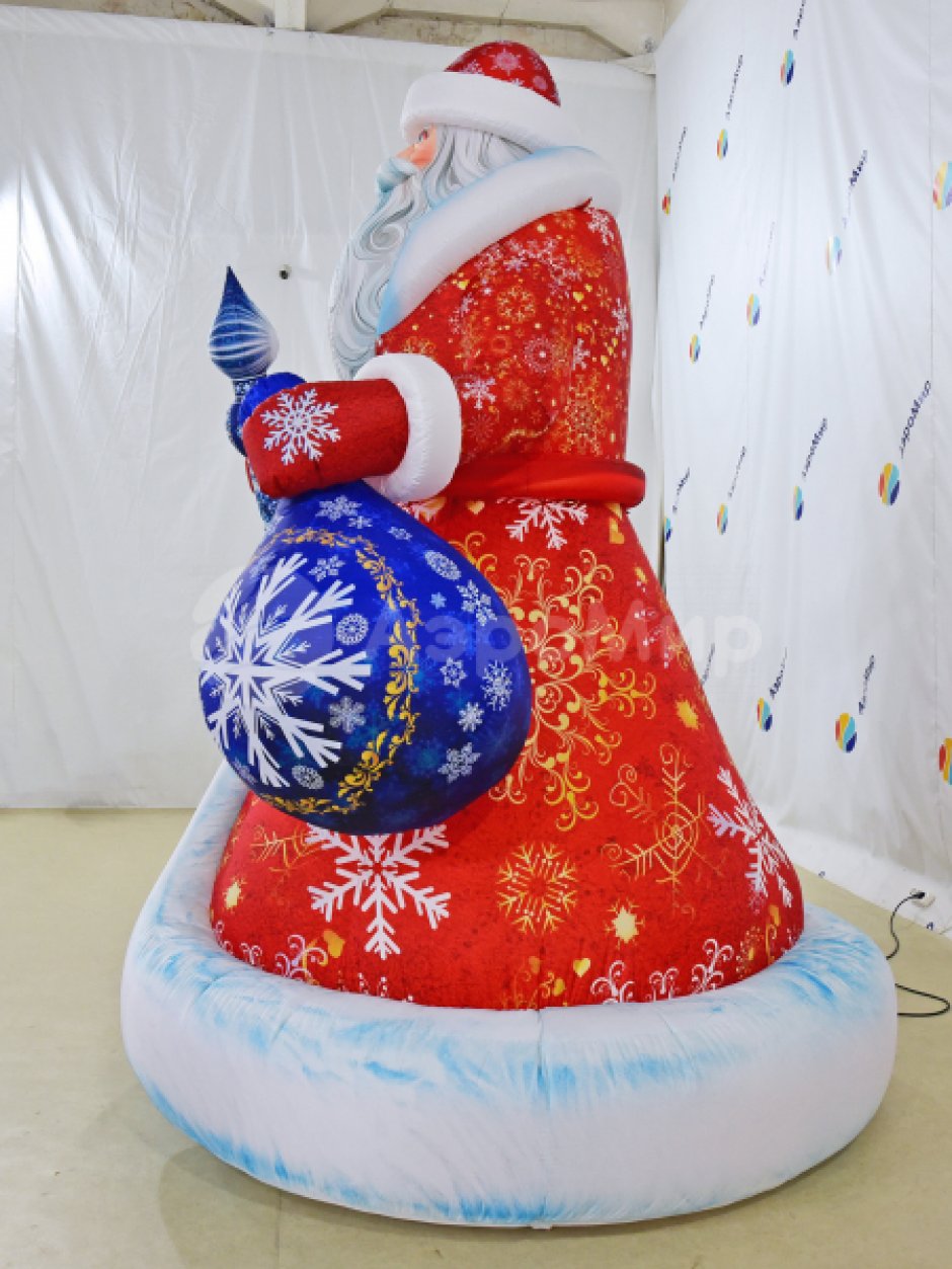 Надувная фигура Дед Мороз в исполнении премиум 2.0