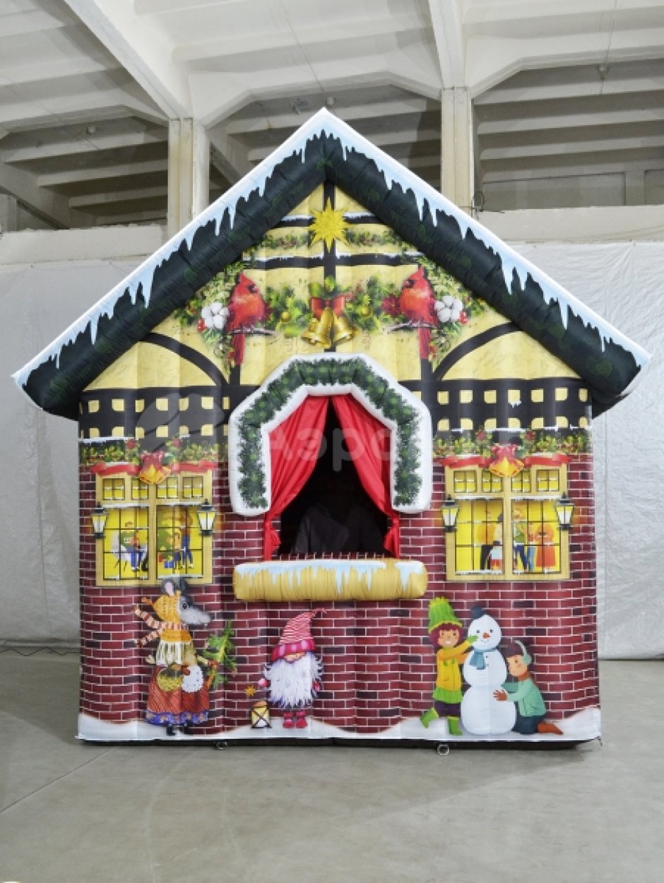 Сказочный надувной Домик Деда Мороза