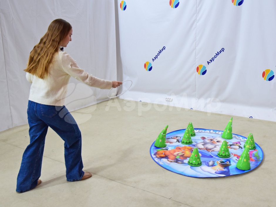 Командный игровой реквизит Напольный кольцеброс для детей