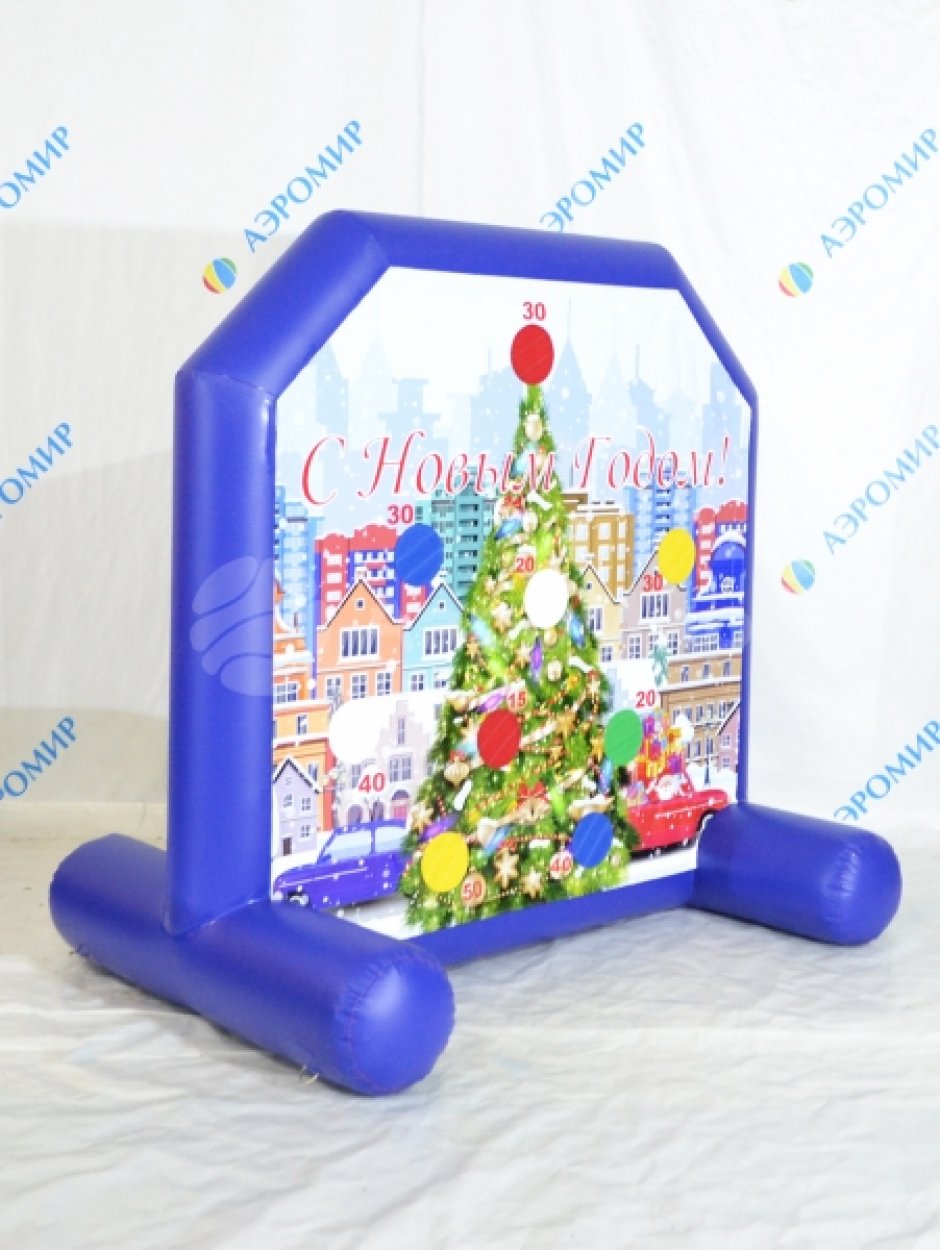 Надувной дартс со сменными баннерами для праздников и мероприятий