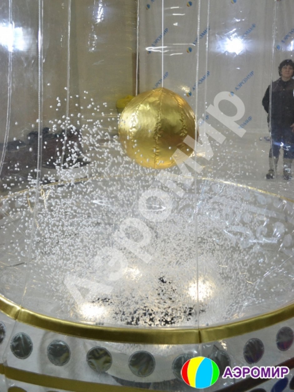 Новогодняя надувная фигура «Колокольчик» с эффектом снега и невероятной подсветкой