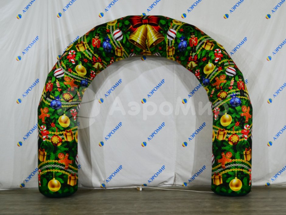Надувная арка круглая — полноцветная печать