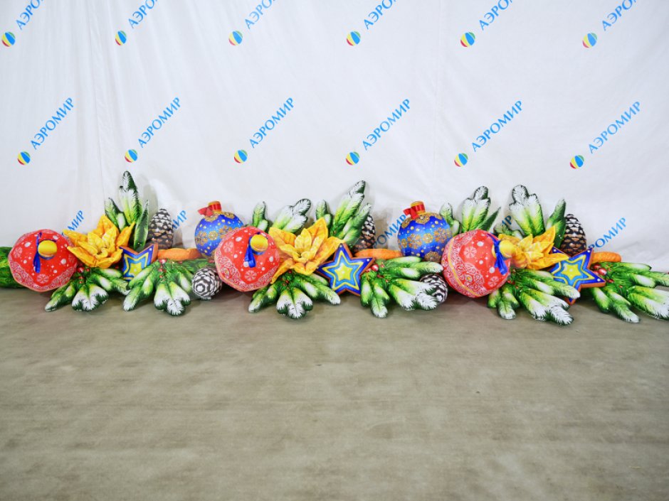 Гирлянда новогодняя — надувная декоративная