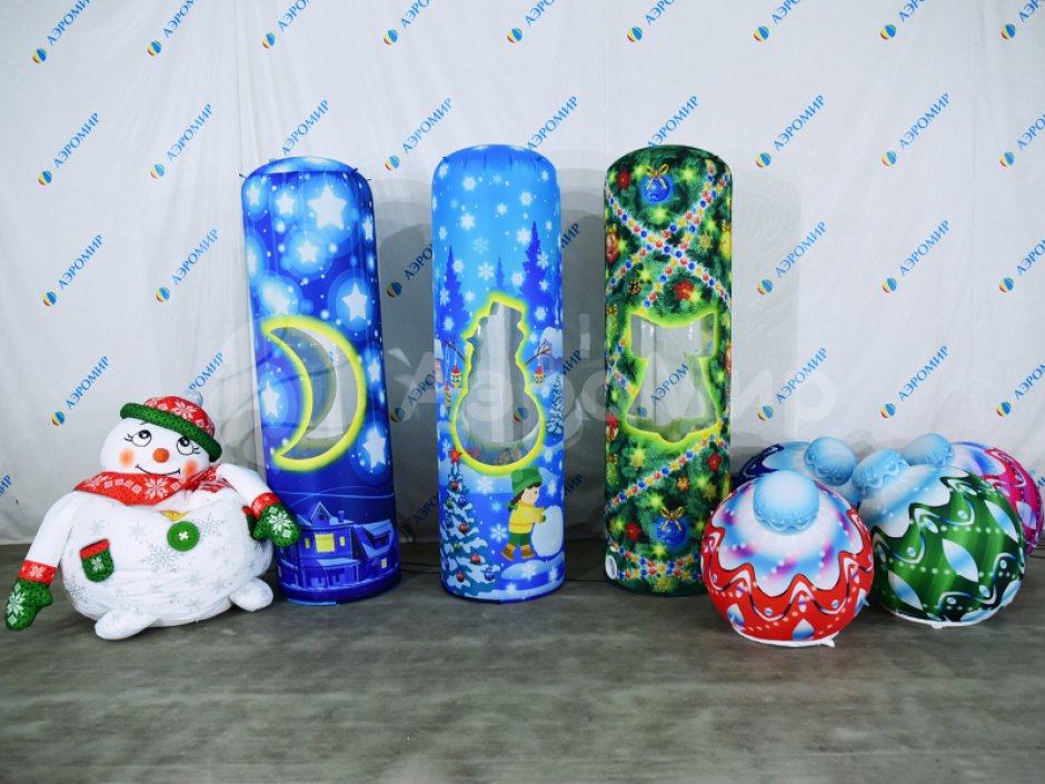 Новогоднее кресло-мешок «Снеговик»