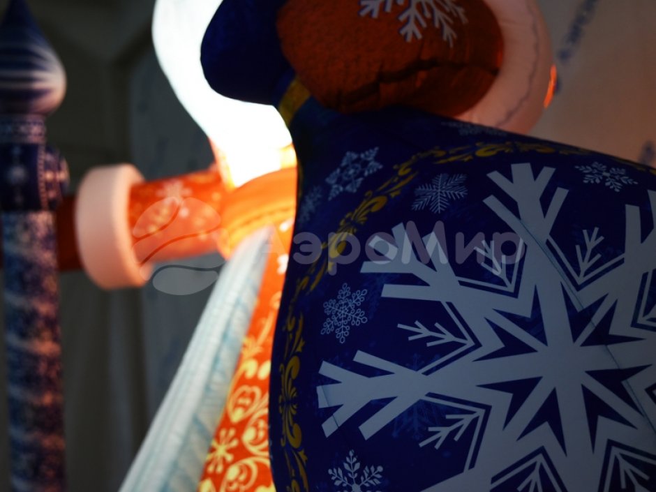 Надувная фигура Дед Мороз в исполнении премиум 2.0