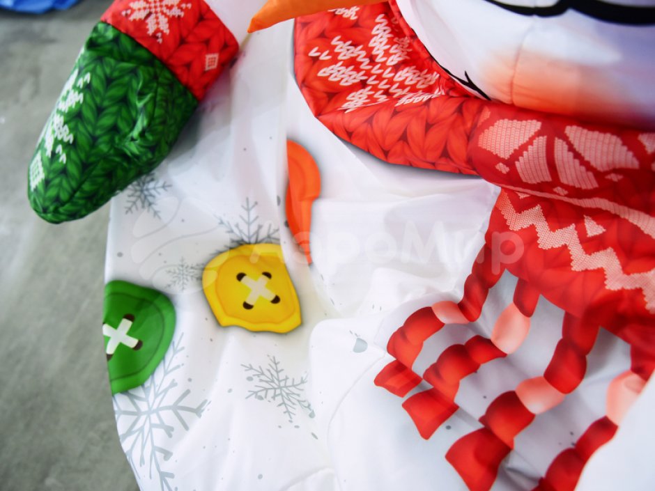 Новогоднее кресло-мешок «Снеговик»