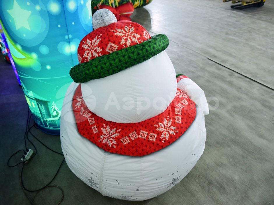 Новогоднее кресло-мешок «Снеговик»