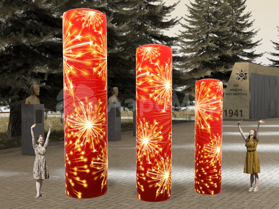 Надувная колонна — для рекламы и оформления мероприятий