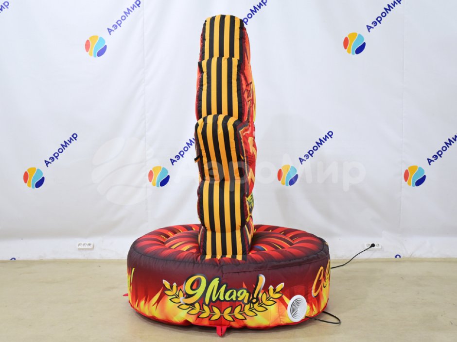 Надувная звезда для торжественного оформления Дня Победы