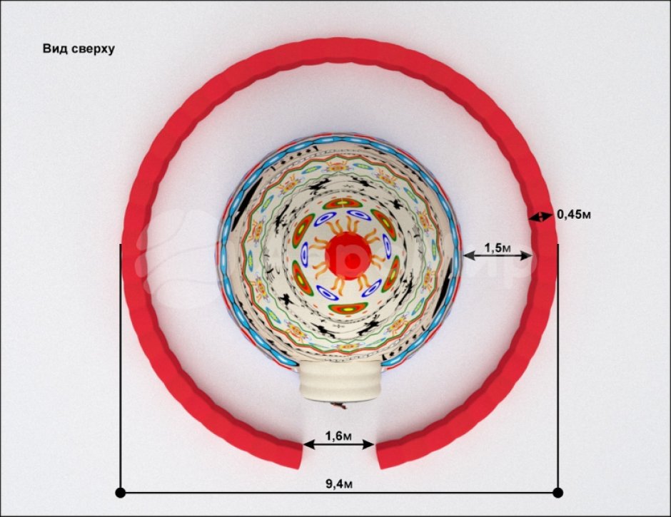Надувное ограждение