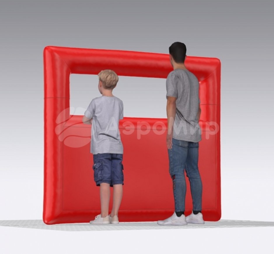 Надувная тактическая фигура Окно малое (Windows W-mini) для игры в пейнтбол, нёрф, лазертаг и арчеритаг