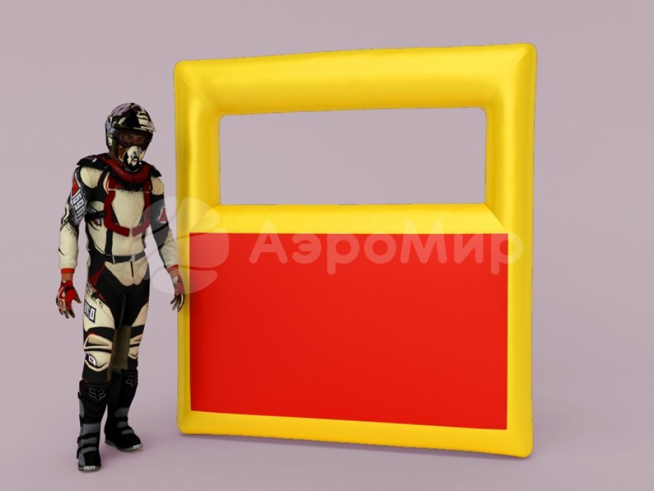 Надувная тактическая фигура Окно W (Window W) для игры в пейнтбол, нёрф, лазертаг и арчеритаг