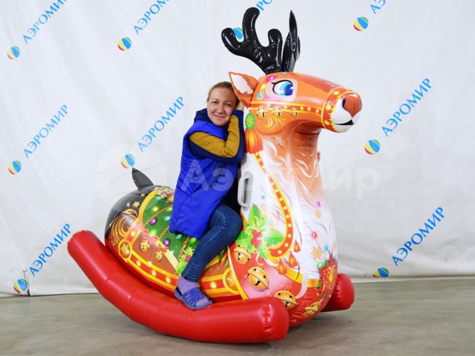 Надувная фигура качалка Олень