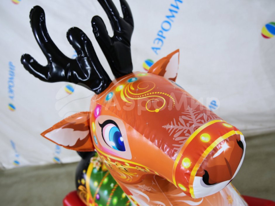 Надувная фигура качалка Олень