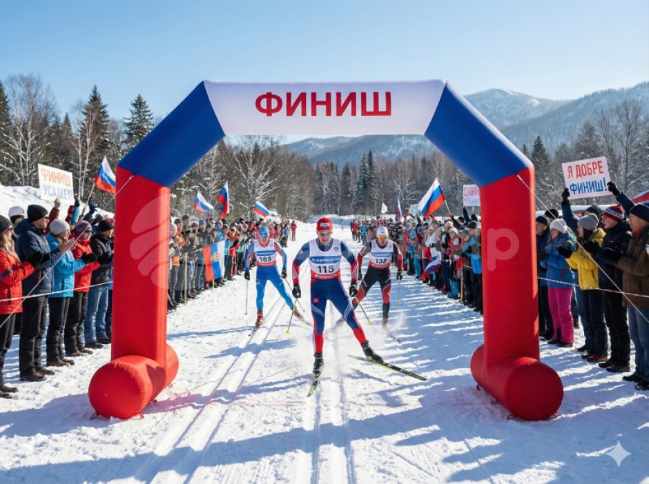 Надувная арка Лайт с опорами — простая и легкая форма трапеции на опорах