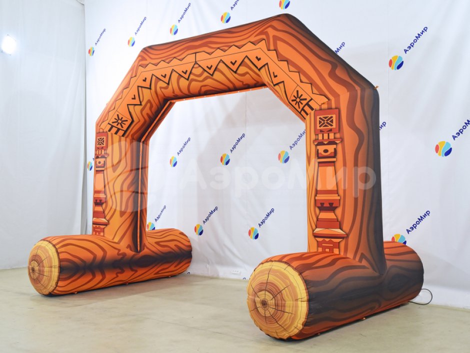 Надувная арка с опорами — трапеция