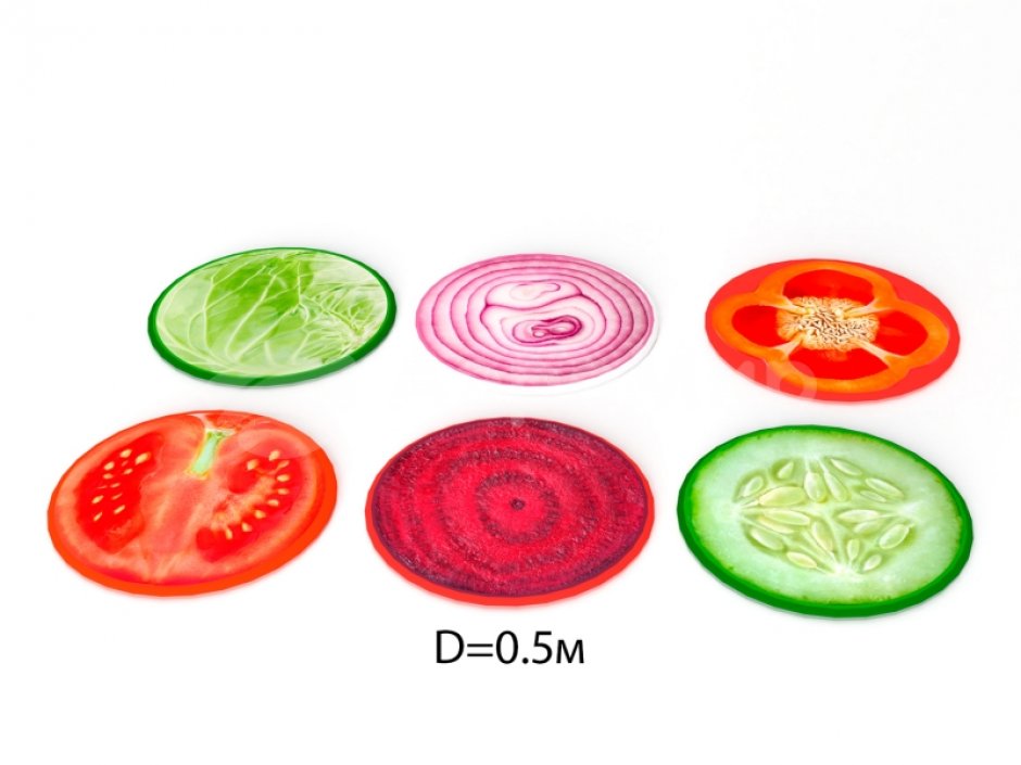 Мягкий игровой модуль Овощи