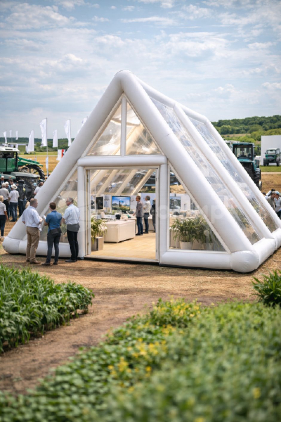 Надувная А-фрейм палатка