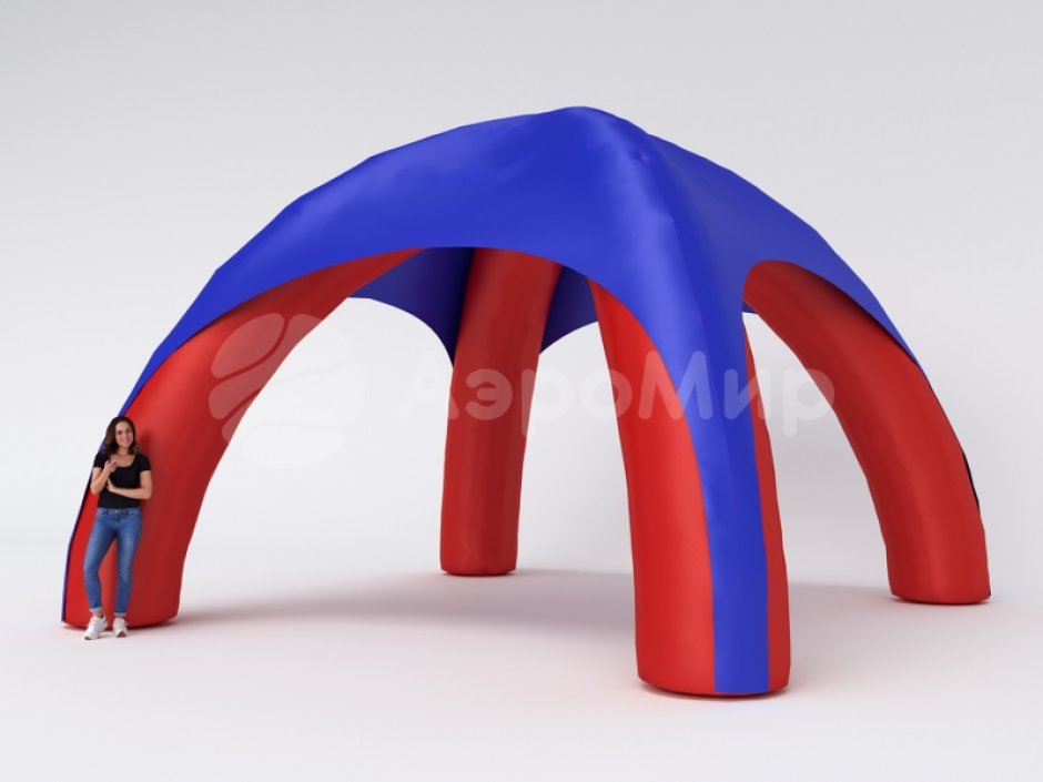 Надувная четырехопорная палатка