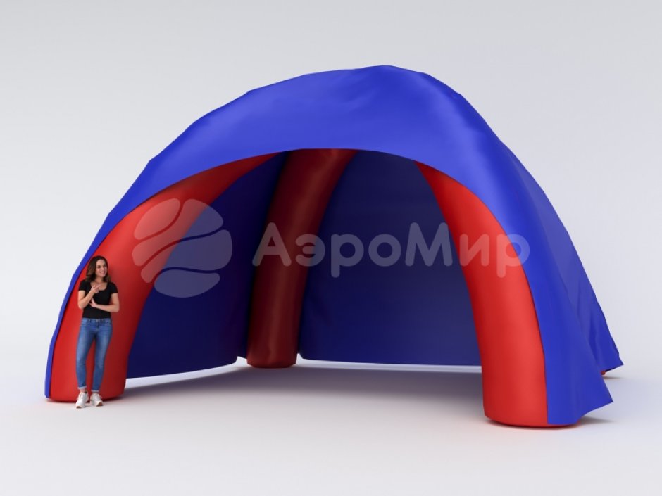 Надувная четырехопорная палатка