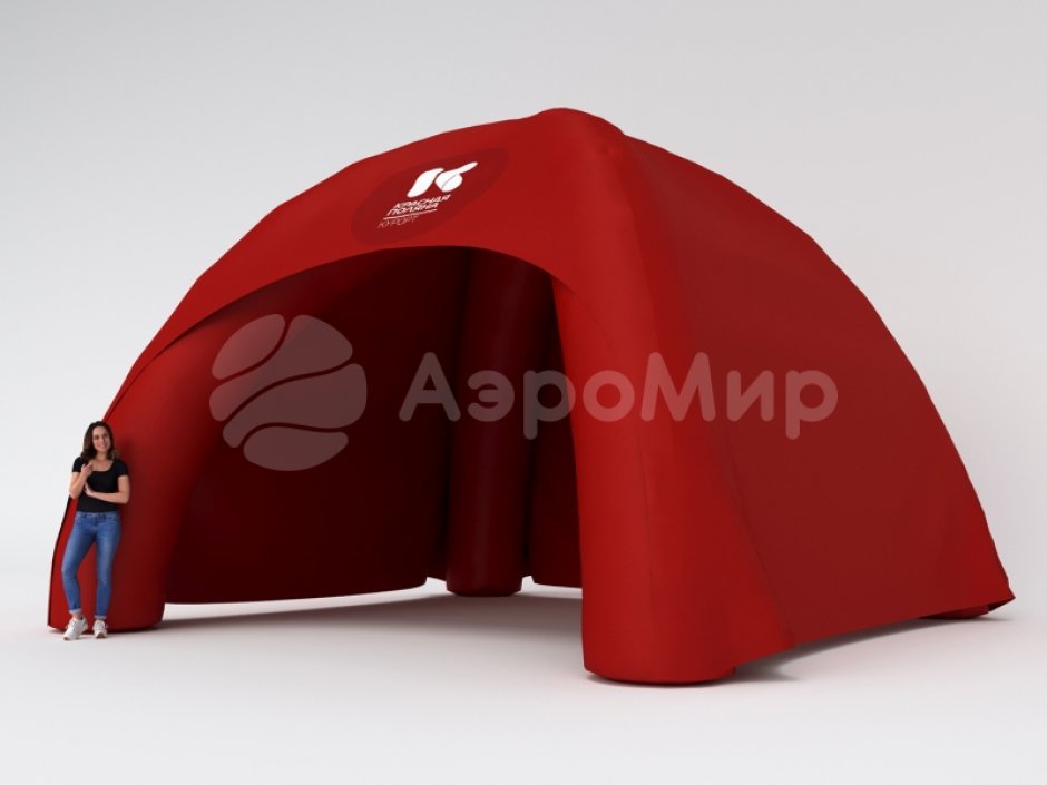 Надувная четырехопорная палатка