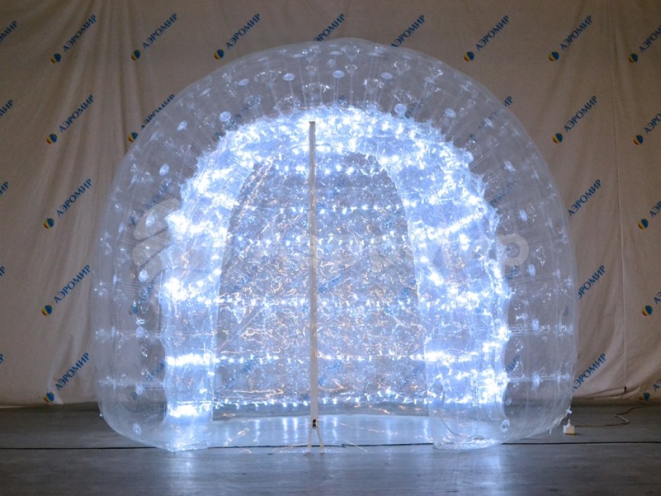 Праздничная фотозона Шатёр — прозрачная палатка с подсветкой