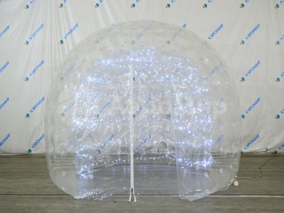 Праздничная фотозона Шатёр — прозрачная палатка с подсветкой