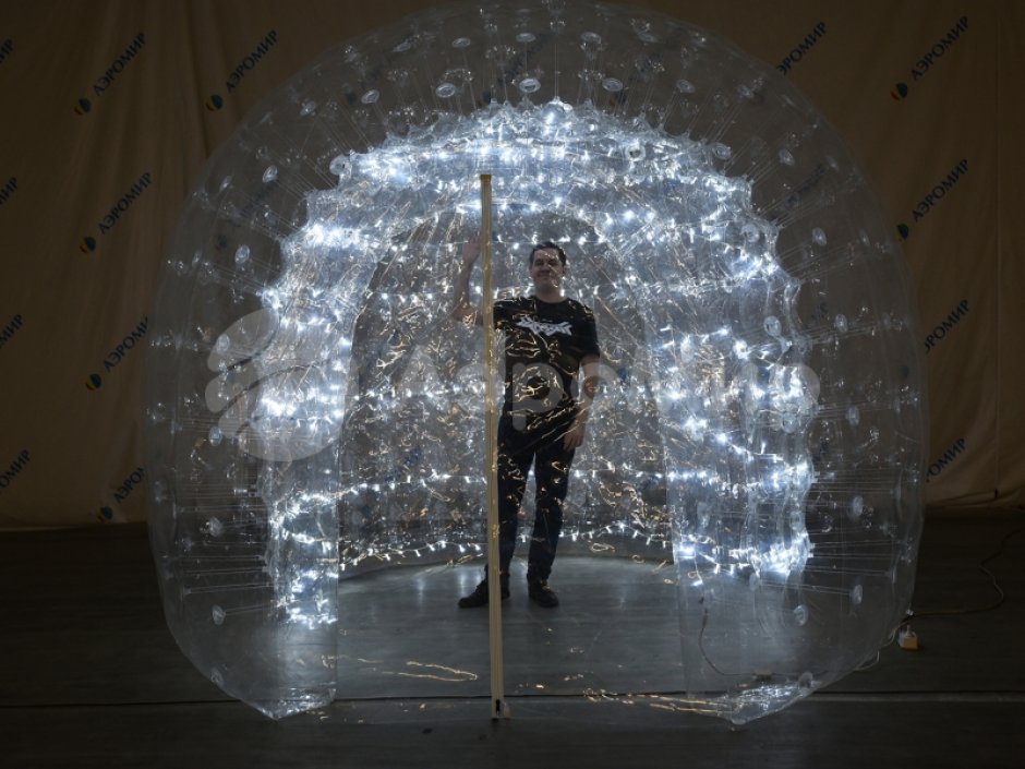 Праздничная фотозона Шатёр — прозрачная палатка с подсветкой