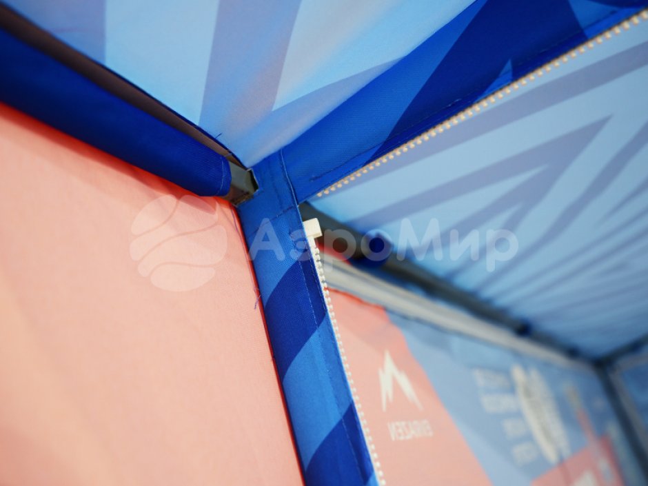 Каркасная палатка 1,4 х 1,4 м — металлокаркас, материал оксфорд + ПВХ