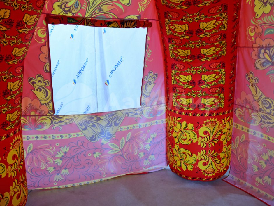 Надувная палатка — полная запечатка + декор