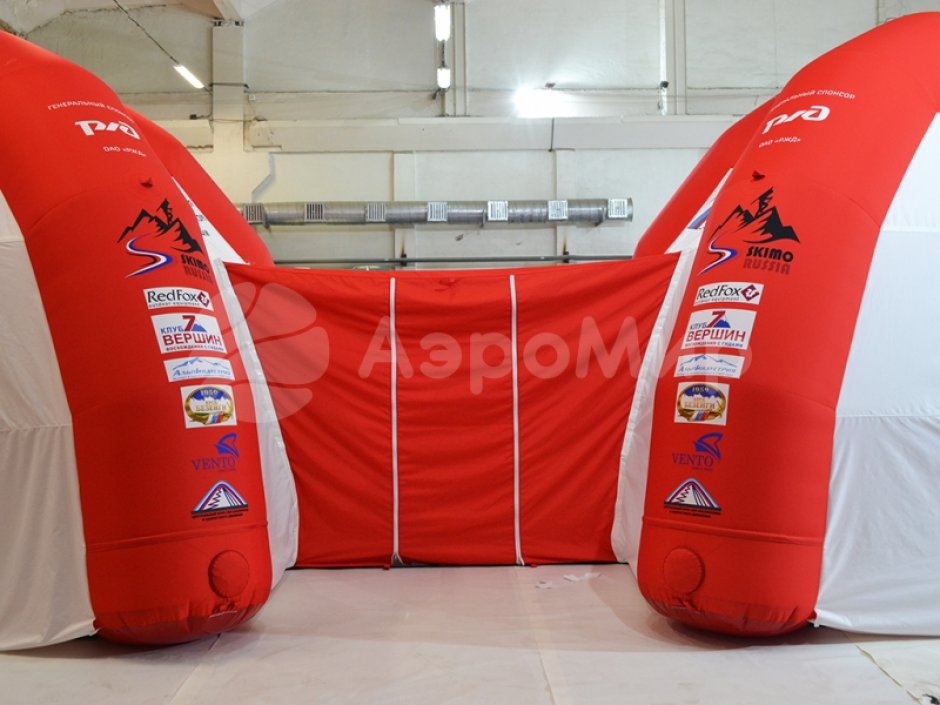 Надувная модульная палатка из 2 и более секций