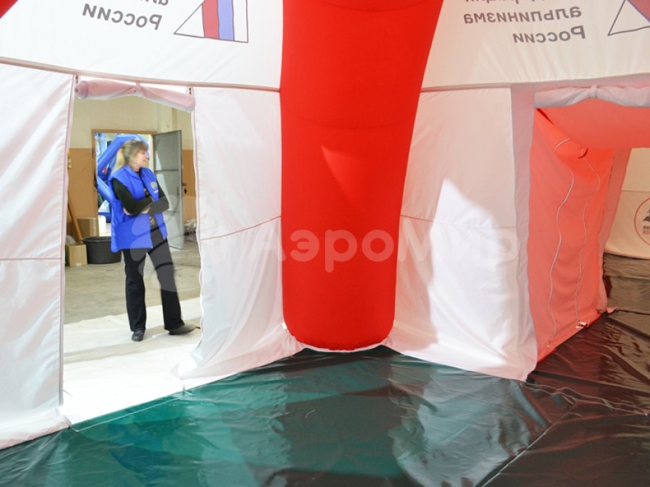 Надувная модульная палатка из 2 и более секций