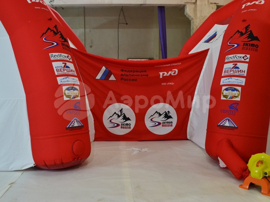 Надувная модульная палатка из 2 и более секций