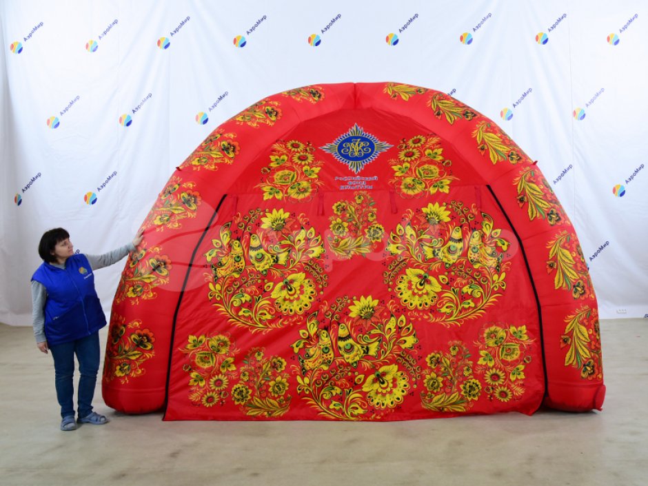 Надувная палатка Лайт — с нанесением печати