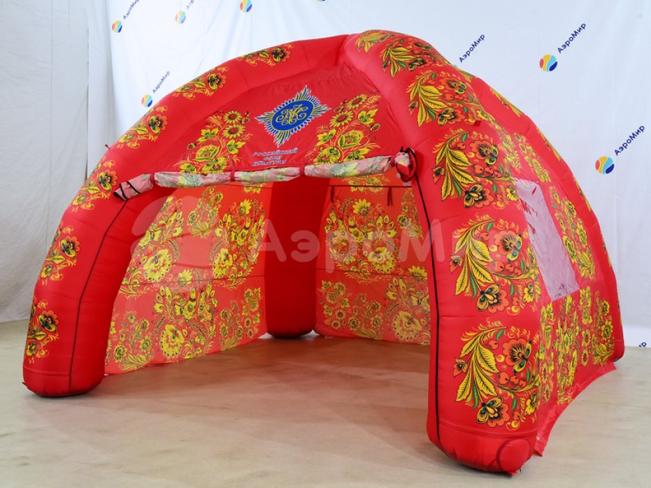 Надувная палатка Лайт — с нанесением печати