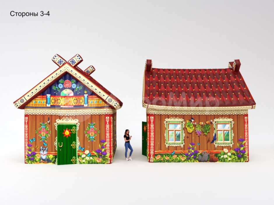 Надувная изба — для тематических праздников и гуляний