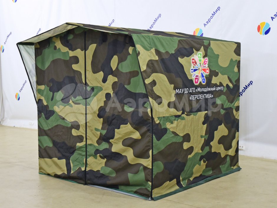 Каркасная палатка 2,0 х 2,0 м — металлокаркас, материал оксфорд + ПВХ