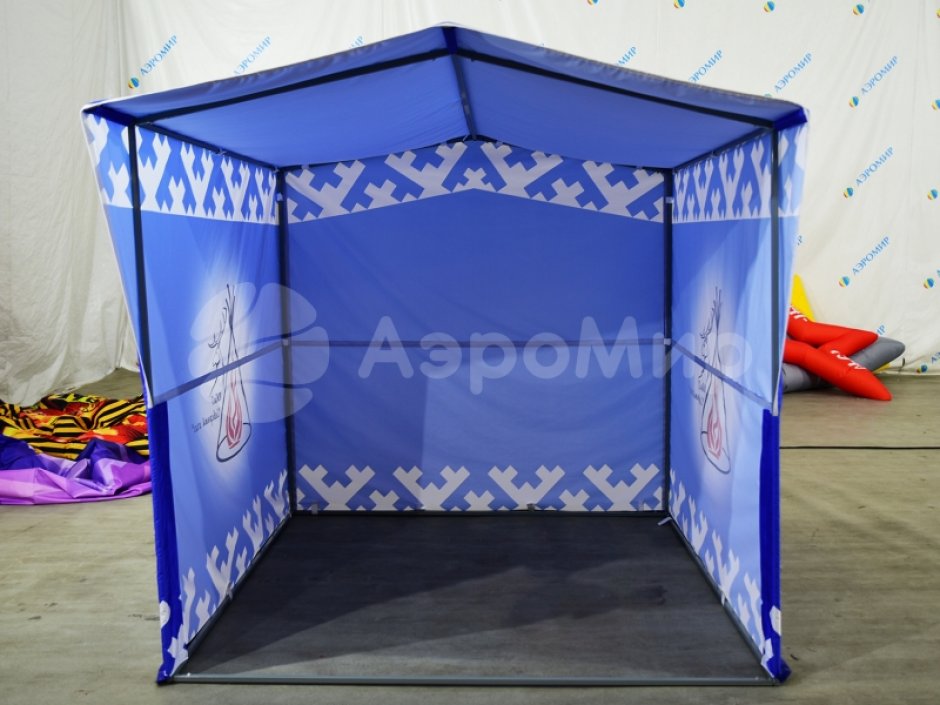 Каркасная палатка 2,0 х 2,0 м — металлокаркас, материал оксфорд + ПВХ