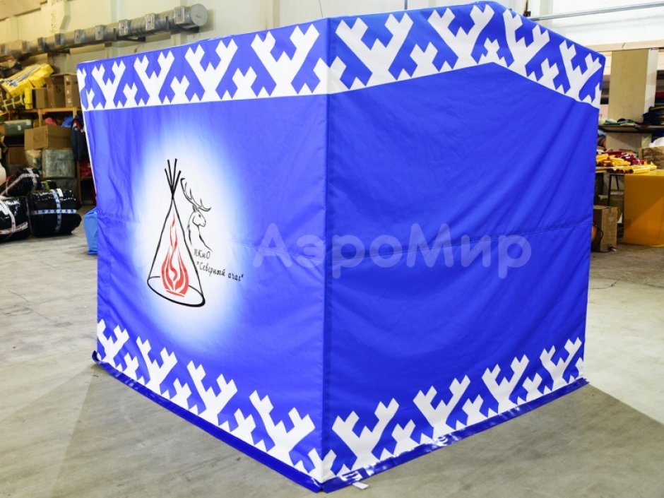 Каркасная палатка 2,0 х 2,0 м — металлокаркас, материал оксфорд + ПВХ