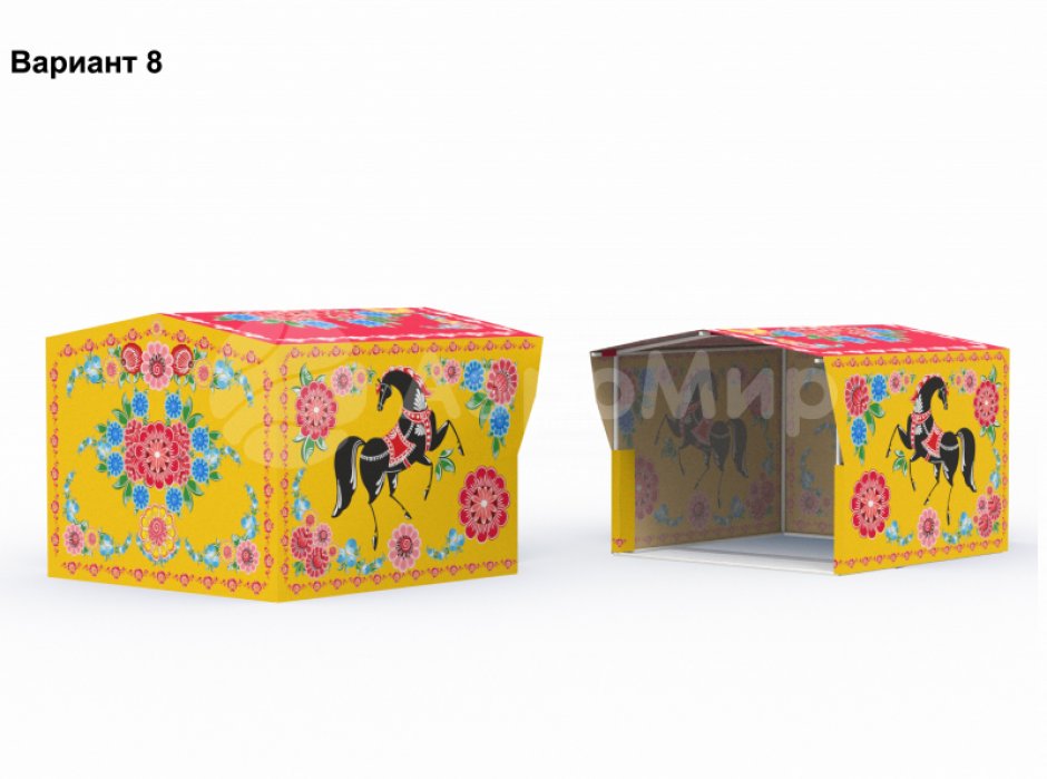 Каркасная палатка 2,5 х 2,5 м — металлокаркас, материал оксфорд + ПВХ