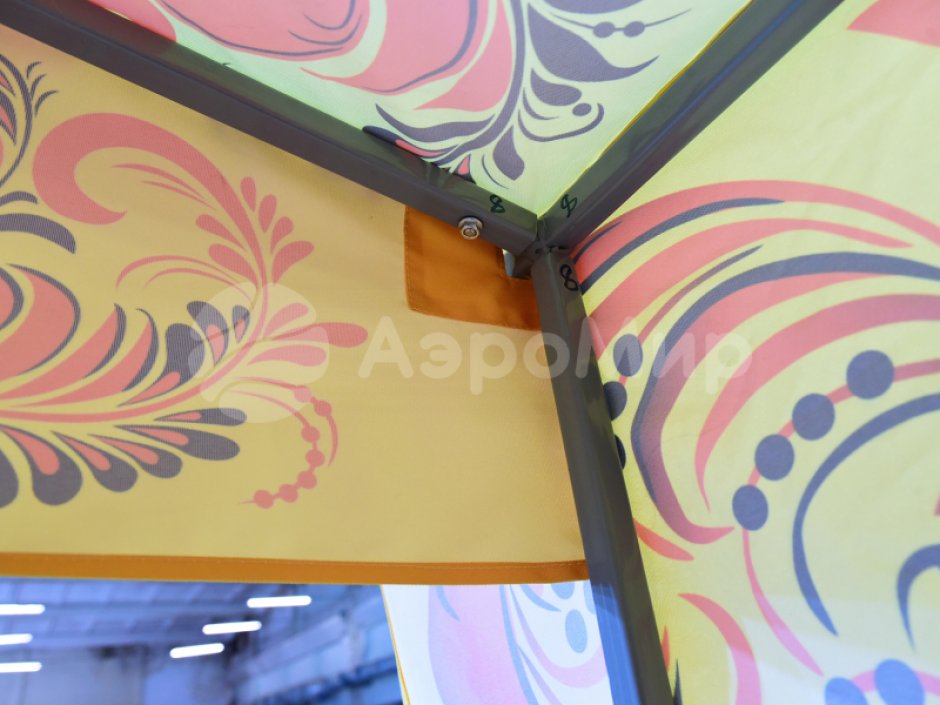 Каркасная палатка 2,5 х 2,5 м — металлокаркас, материал оксфорд + ПВХ